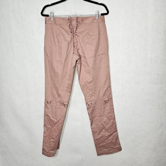 Dolce & Gabbana Pink Sailor Placket Front High Rise Pants 8 - Picture 2 of 15